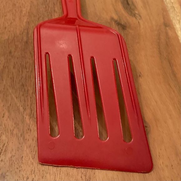 Hutzler Spatula Nylon Slotted Reinforced Turner Flipper No 717 Red LOPOL - Picture 3 of 7